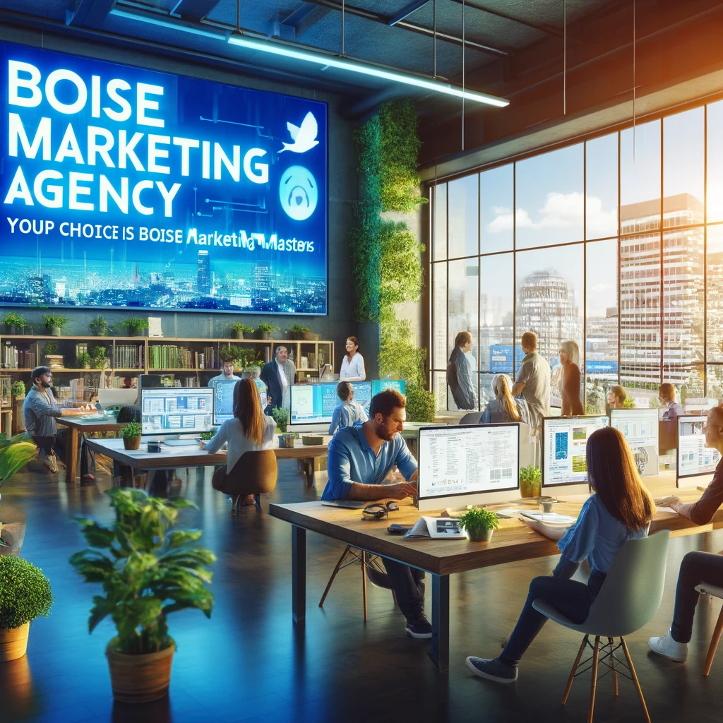 Boise Marketing Agency - Boise Marketing Masters digital billboard.